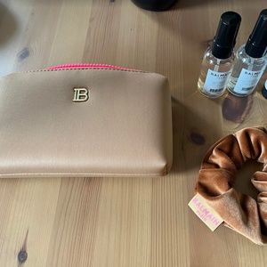 NEW Balmain Hair Couture Gift Set Cosmetic Bag- Limited Edition Medium Brown